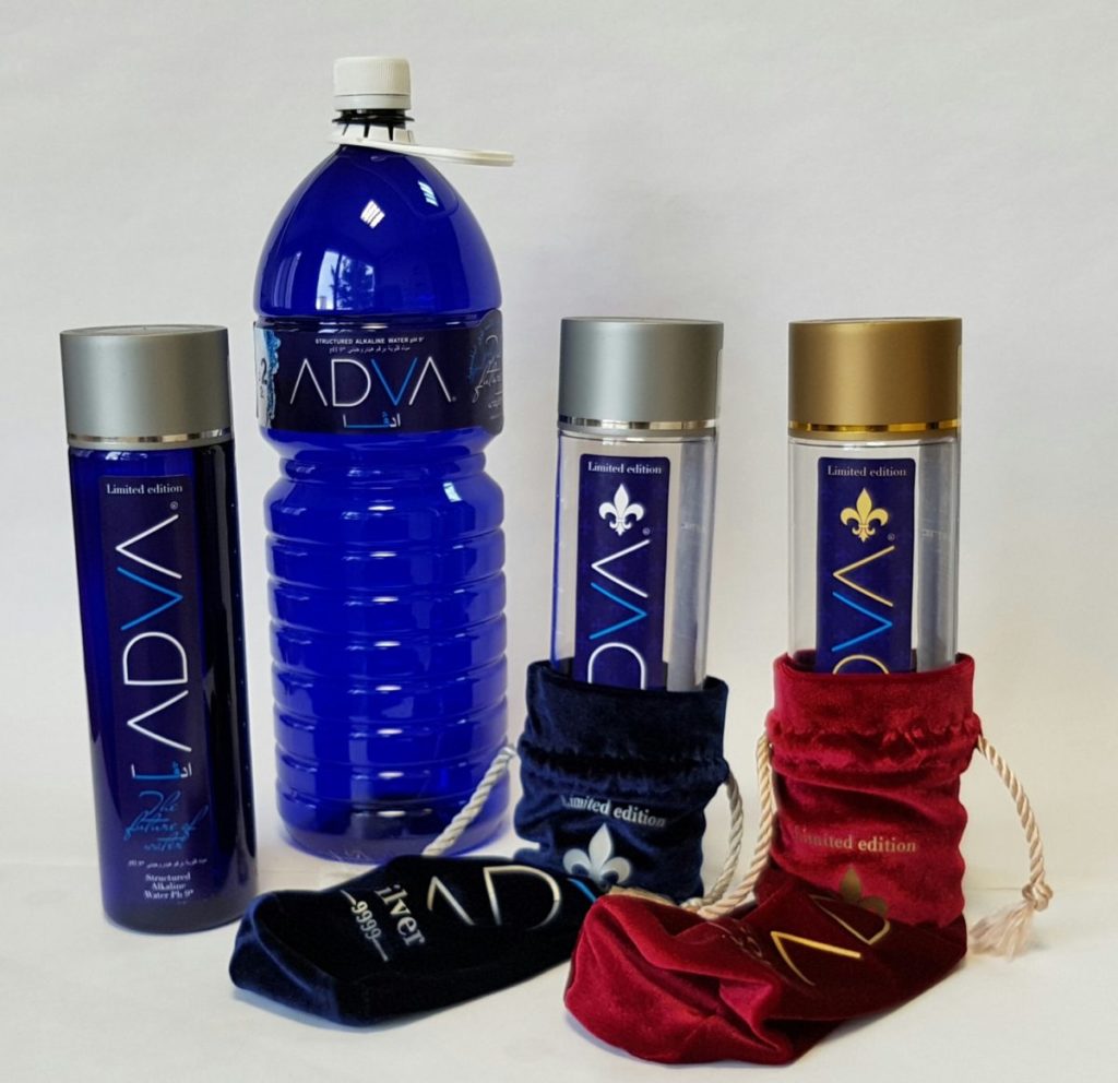 Eau Adva première sélection, Eau Adva Silver 9999, Eau Adva Or 24 k
