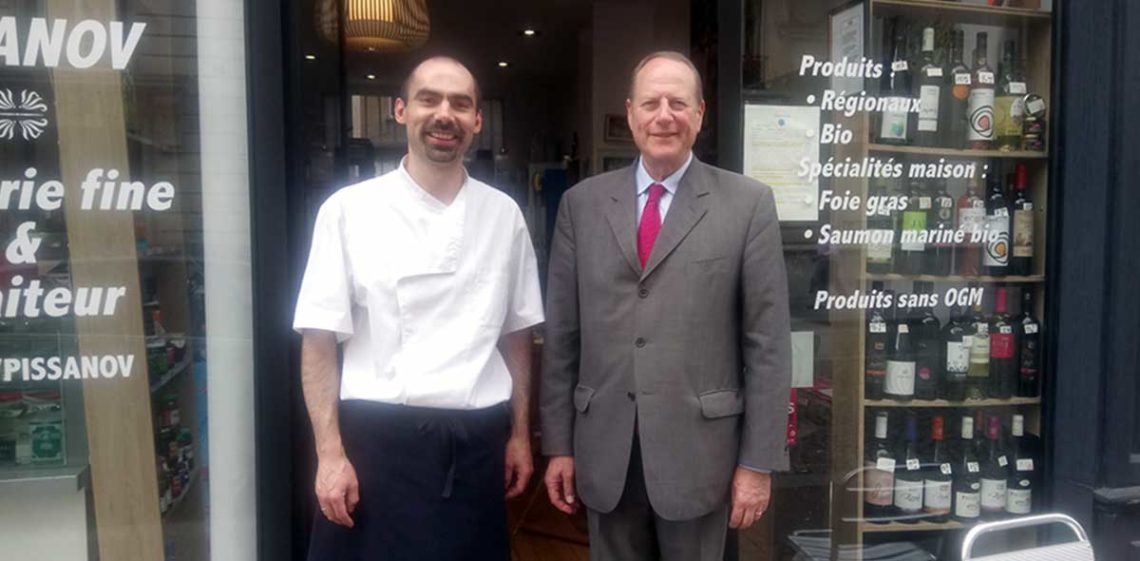 Visite de M. le Maire du 15e Philippe Goujon au Restaurant